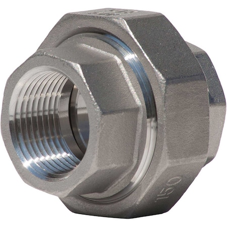 1-1/2 Union, 304 Stainless Steel, FNPT, Class 150, 300 PSI